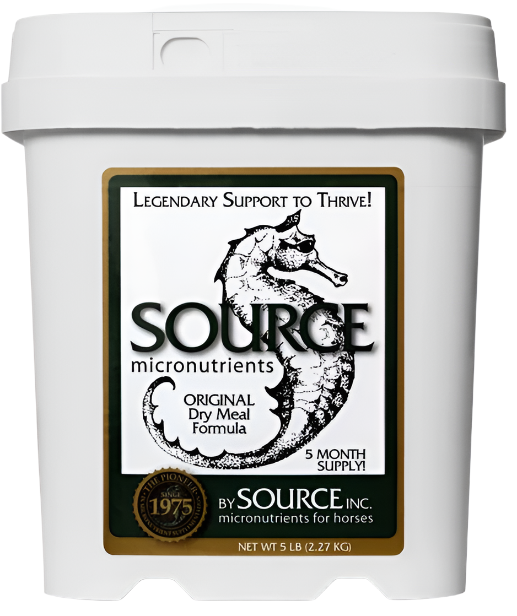 Source Original Dry Meal Formula Skin, Coat & Hoof Care Powder Horse Supplement, 5-lb bucket